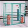 China Outdoor Propane Storage Cage Green Color , Gas Bottle Cage Powder Coating wholesale