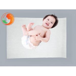 China Foldable White Disposable Diaper Mat Large Size With Waterproof Layer wholesale