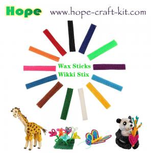 Flexible Magic Wax Sticks Wax Wire Wikki Stix Doodle Sticks for Kids DIY Art Craft Material STEM InnovationOEM ODM