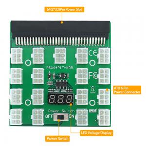 ATX 17x 6Pin Power Supply Breakout Board Adapter Converter 12V For FUJITSU DPS-800GB