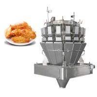 China Automatic Screw Feeder Combination Weigher Filling Sticky Food Meat Marinated Chicken Wings Multihead Weigher on sale