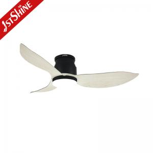 ABS Blade Dimmable LED Ceiling Fan Low Profile Ceiling Light Fan With Remote Control