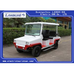 Red / White Five Seats Electric Patrol Car With Bucket HS CODE 8703101900