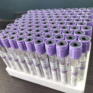 Lavender K2 EDTA Tube For 1ml-10ml Draw Volume Packaged In Box