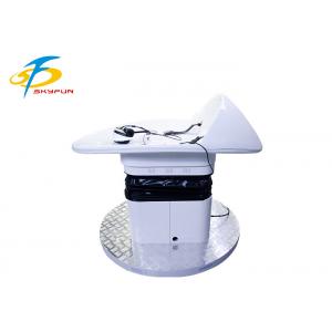 China Coin Operated Flying Platform Virtual Reality Slide In White Color 1.5 * 2 * 1.5M supplier