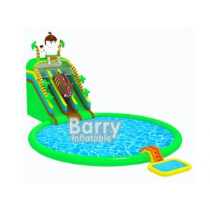 China Cartoon Jurassic Inflatable Water Park Jungle Inflatable Aqua Park CE Certificate supplier