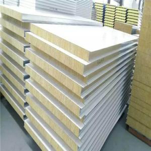 China 50mm grey white z-lock rock wool sandwich exterior wall panels with 0.426mm wholesale