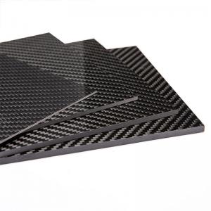 Epoxy Resins 100% 3K Glossy Surface Carbon Fiber Plate Wide Application