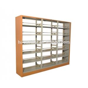 China Library 2.0mm Thickness Stainless Steel Metal Storage Rack Library Shelving supplier