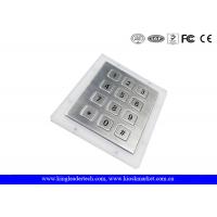China Waterproof Metal Number Keypad 12 flush Keys Rear Panel Mount on sale