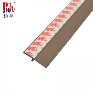 China Co - Extruded Brown Pvc Door Bottom Seal With 3M Self - Adhesive Tape Garage Door Weather Stripping supplier