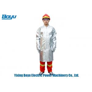China Anti Radiation Transmission Line Stringing Tools Heat Fireproof Suit 1.3m supplier