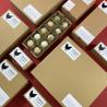 China Boîtes à œufs réutilisables en carton brun personnalisées avec impression wholesale
