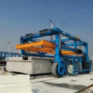 China Blue Cargo Mobile Gantry Crane For Precast Concrete Construction Products supplier