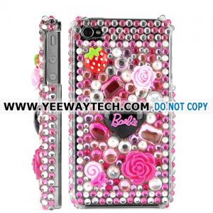 China Cute Diamond Rhinestone Bling Hard Case for iPhone 4 / 4S (Pink) supplier