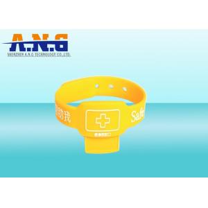 China Safe Ride home Rfid Silicone  Wristbands for Alzheimer ' s disease supplier