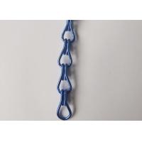 China 2.0mm Blue Anodized Aluminum Chain Door Fly Screen Double Hook on sale