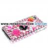 Cute Diamond Rhinestone Bling Hard Case for iPhone 4 / 4S (Pink)