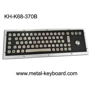 China Rugged Stainless Steel Industrial Computer Keyboard with Water proof Trackball supplier