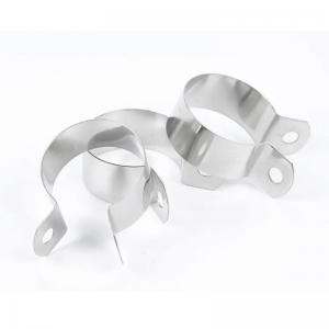 China 304 Stainless Steel Pipe Clamp two hole U Type Pipe Clamp  rust prevention supplier