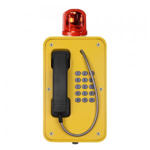 China Tunnel Emergency SIP Telephone PoE Powered with Flashing warning light supplier