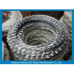 China Multi Type Stainless Steel Razor Wire / Barbed Wire Roll For Grass Boundary supplier