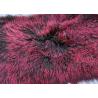 China Tibetan lambswool rug Long hair Sheepskin Dyed Mongolian lamb fur plate rug carpet wholesale