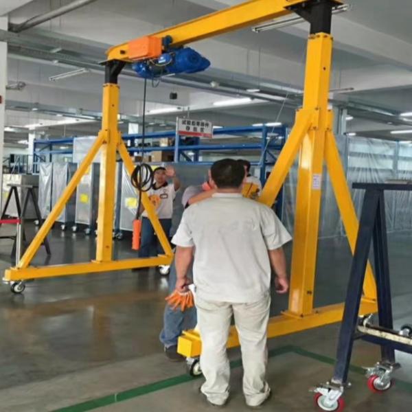 6 Ton Mobile A Frame Gantry With Short Circuit Protection High Speed 10m/Min