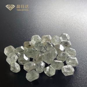 China Greenish HPHT Rough Fancy Colored Lab Diamonds 5 Carat To 8 Carat supplier