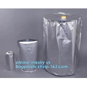 IBC foil Liner for bulk juice wine, Liquid packaging boxes storage carton ibc alunimium bag, Round Bottom Flexible Drum