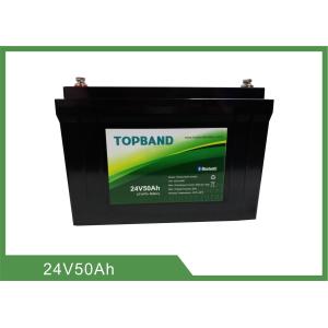 China bateria MSDS do fosfato do ferro do lítio de 24V 50AH 1kHz para o lazer supplier