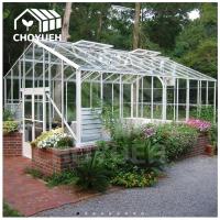 China Rectangular Green Garden Greenhouse with 2 Doors Rain Wind Protection Ventilation Assembly Required on sale