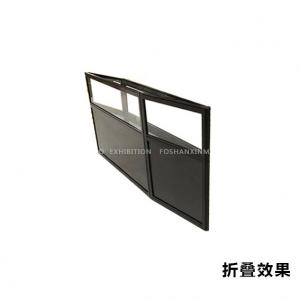 China Hot sales folding aluminium alloy tempered glass jewelry display stand,Jewelry Display Showcases supplier