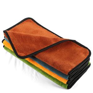 Coral Fleece Car Washing Drying Towel for Household Microfiber Car Cleaning Cloths Strong Water Absorption 13.77"