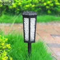 China Amber Light RGB/ White Light RGB Outdoor Solar Lamps With 10LM Luminous Flux In Black on sale