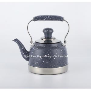 2L Fashionable stainless steel coffee pot with filter blue color hot water tea pot whistling kettle