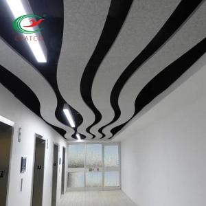 Soundproofing Fiber Acoustic Ceiling Panels Fireproof Multicolor