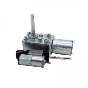 Worm Gearbox DC Motor Manufacturer For Auto Curtain Smart Lock 24V Precision Electric 1/65