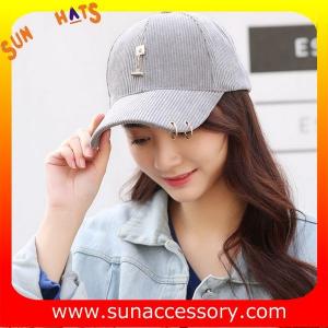 QF17004  Sun Accessory customized fashion baseball caps for ladies  ,caps in stock MOQ only 3 pcs