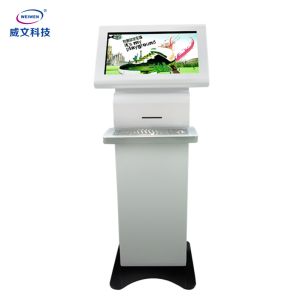 China Floor Standing All in one Lcd Touch Screen Advertising Totem with Metal Keyboard wholesale