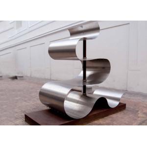 Polished Stainless Steel Metal Sculpture For Contemporary City 2.5mm Thickness
