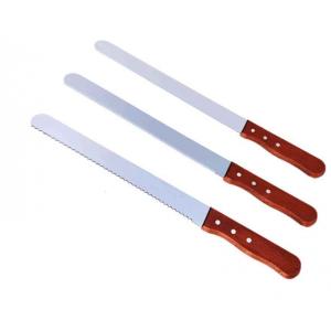 China Small Order factory 101214 Inch Different Serrated Bread Knife With Wooden Handle For Kitchenware supplier