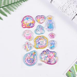 Blister Layered Vinyl Stickers Concave Convex 3D Animal Stickers