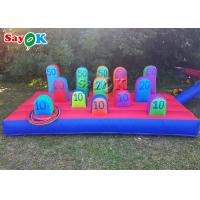 China Target Game Pvc Inflatable Ring Toss Game With Rings on sale