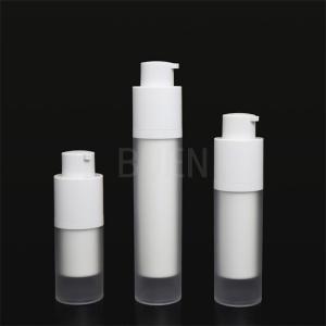 China Rotary Matte White Plastic Airless Pump Cosmetic Packaging Electric Painting supplier