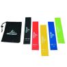 China Custom Color Strength Resistance Bands with Bag for Daily Stretching Home Gym Assisted Training 5 Pcs Mini Exercise Band Set wholesale
