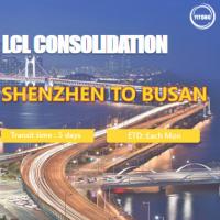 Transporte internacional de LCL de Shenzhen a Busan