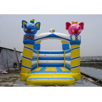China PVC Tarpaulin Castle Type Inflatable Elephant Castle / Jumping Bouncy Castle For Kids   on sale