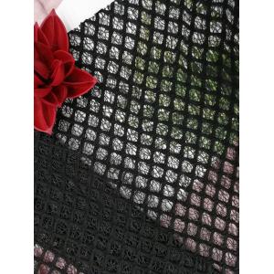 Black Diamond Pattern 60 Yards Bonded Tulle Mesh Fabric