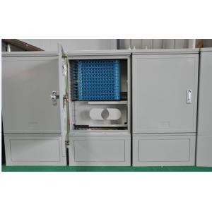 China 144 Core Fiber Optic Network Telecommunication Cabinet, Outdoor Waterproof Optical Cross Connect Cabinet IP65 supplier